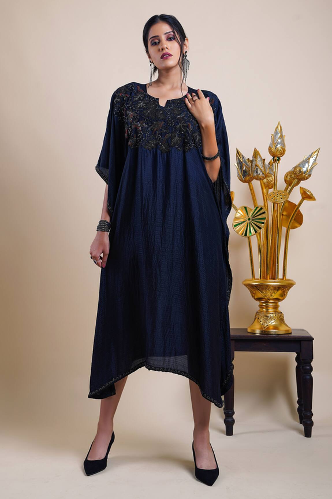 Bhusattva Yoke Embroidered Kaftan