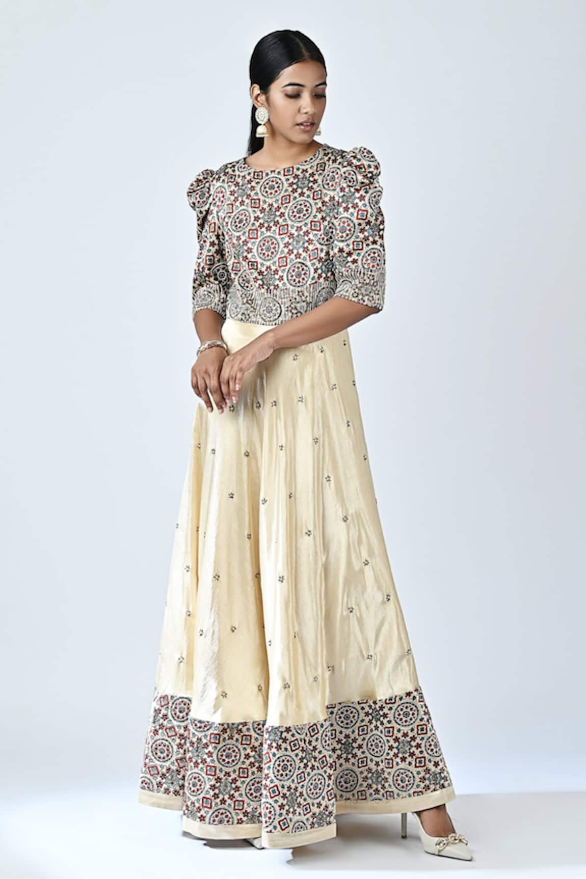 Sejal Kamdar Ajrakh Print Anarkali 