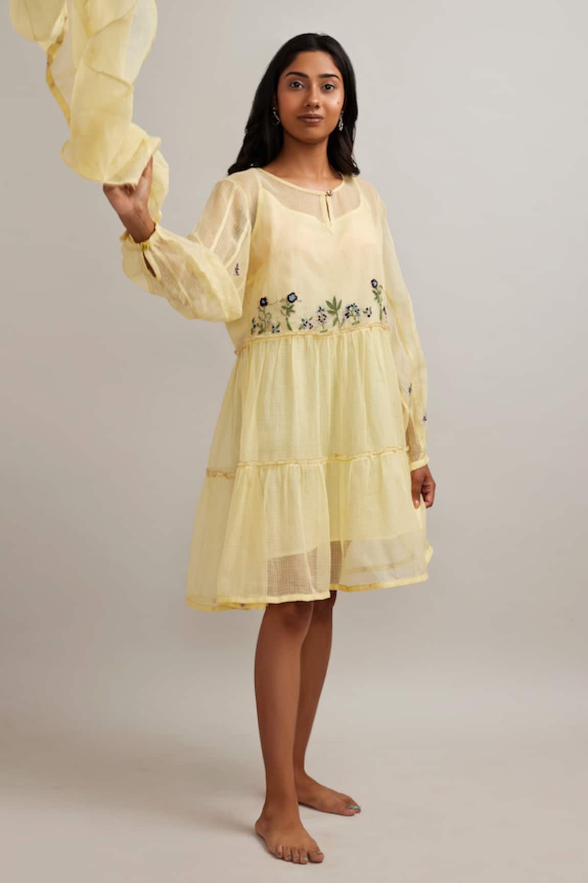 Pallavi Kandoi Tiered Short Dress