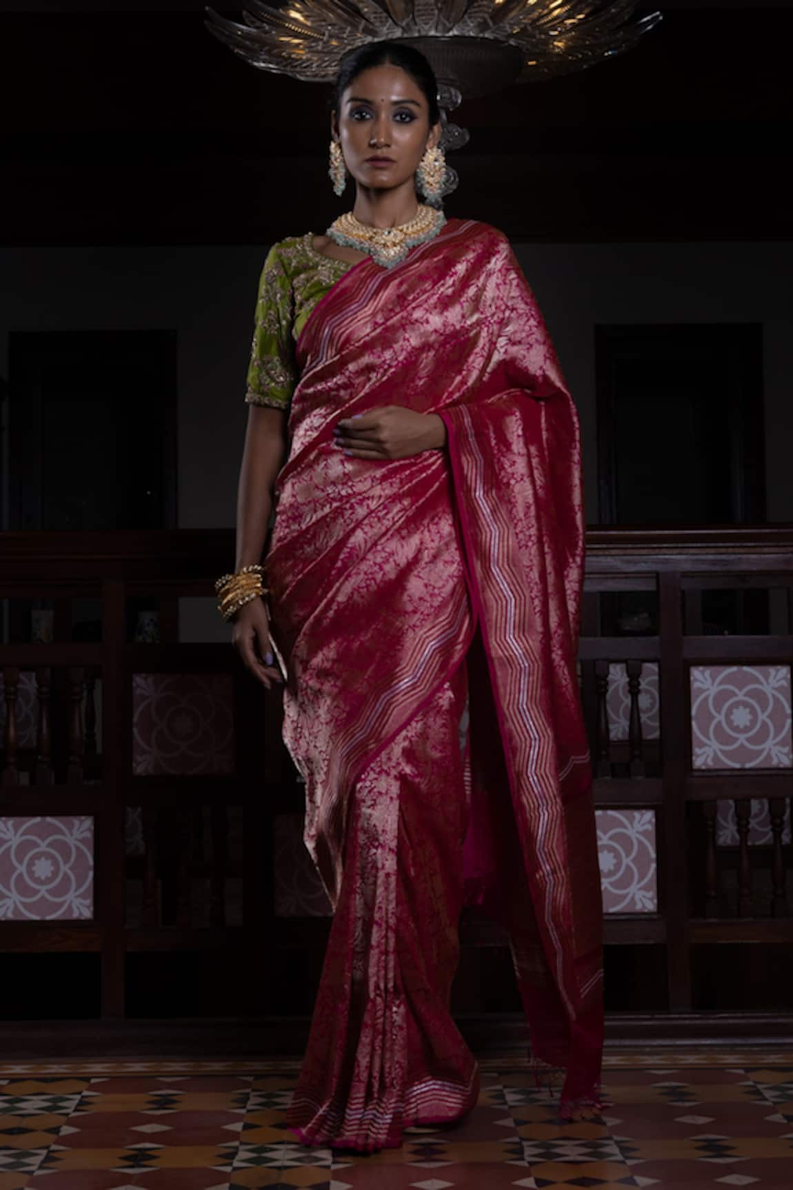 Kasturi Kundal Roop Raj Banarasi Handloom Saree