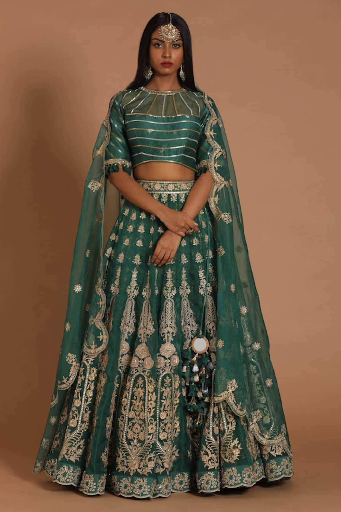 Rar Studio Floral Hand Embroidered Lehenga Set