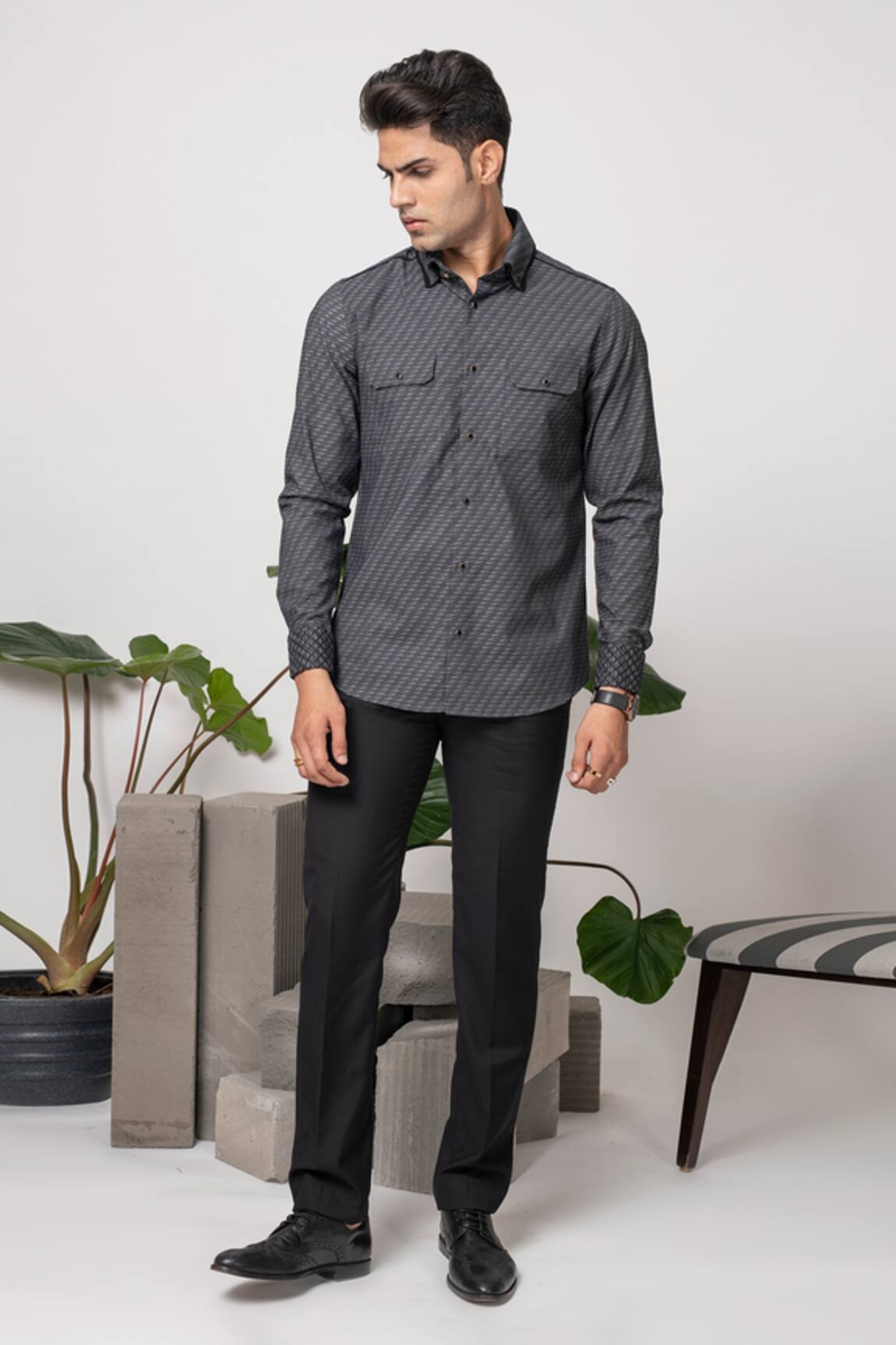 Abkasa Pique Cotton Shirt
