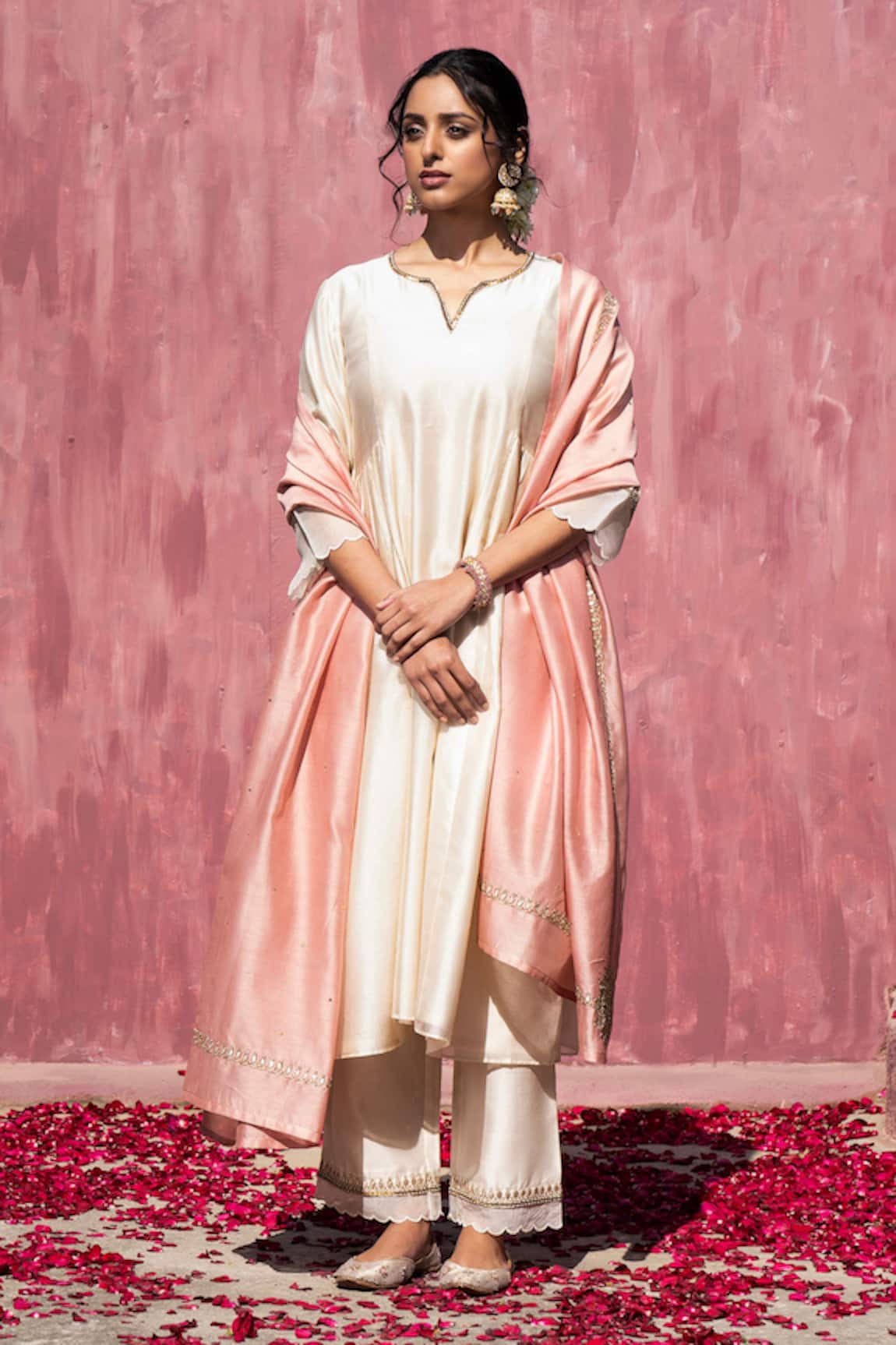 Weaver Story Chanderi Silk Kurta Pant Set