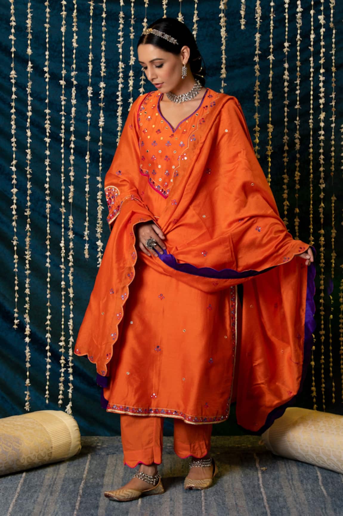 Maison Shefali Hunar Mirror Embroidered Kurta Set