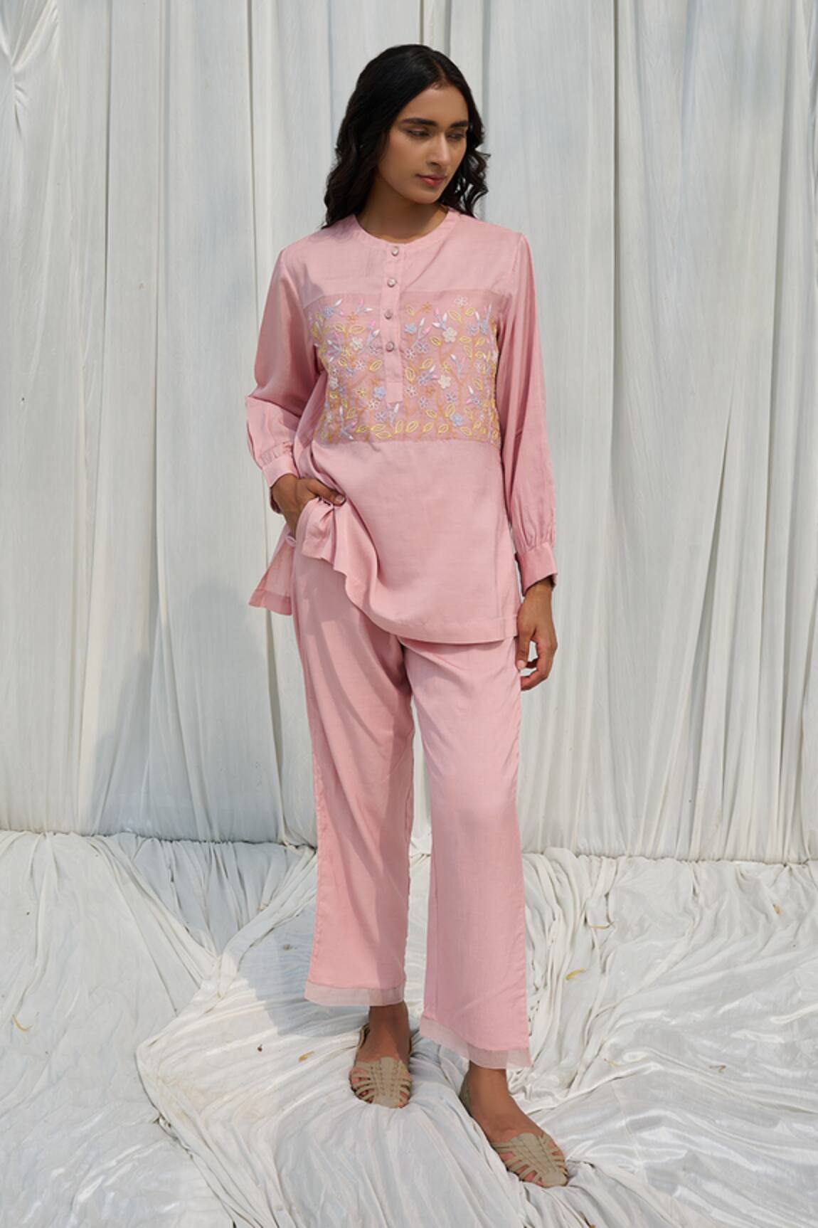 Ayaka Floral Embroidered Top