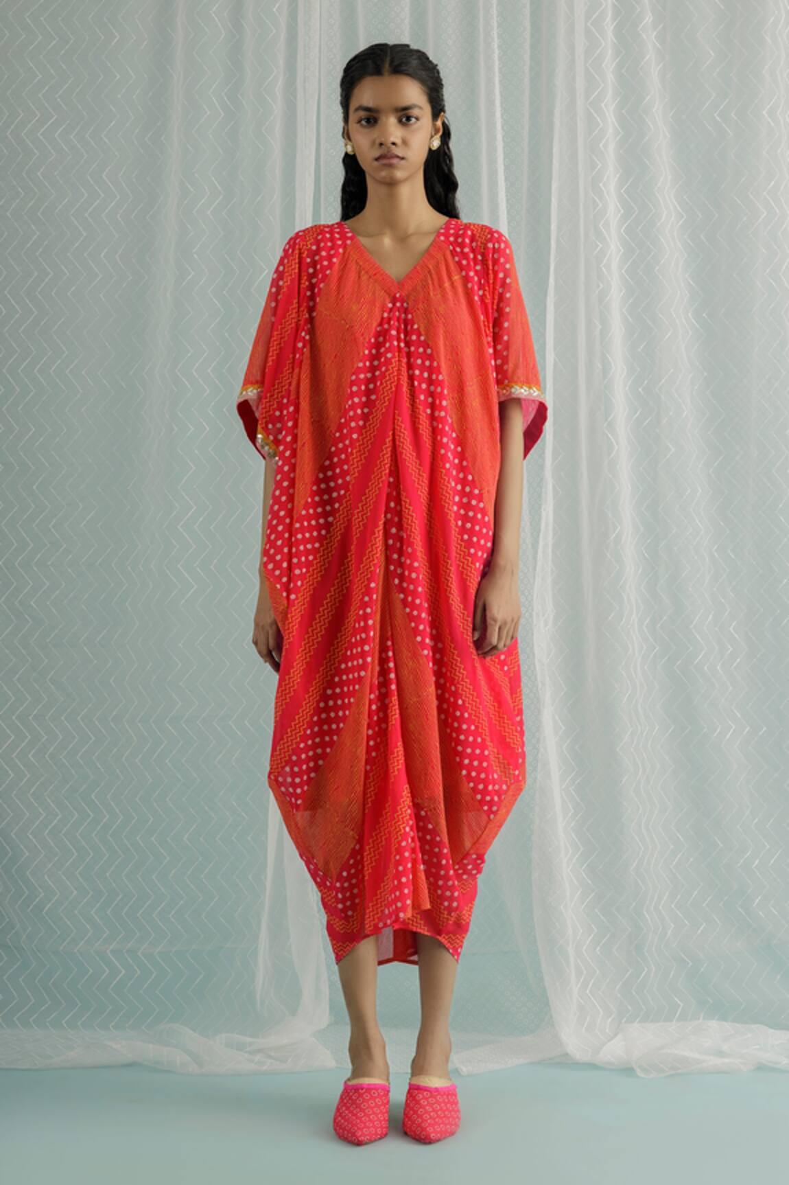 Surbhi Gupta Cocoon Hand Block Print Dress