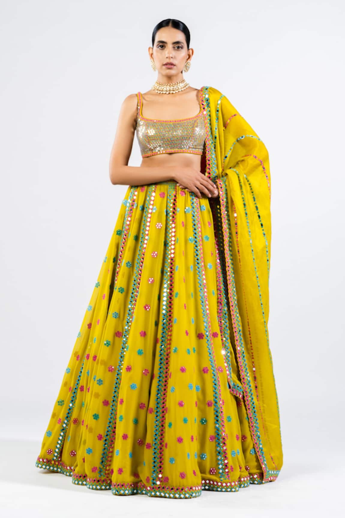 Vvani By Vani Vats Floral Pattern Lehenga Set