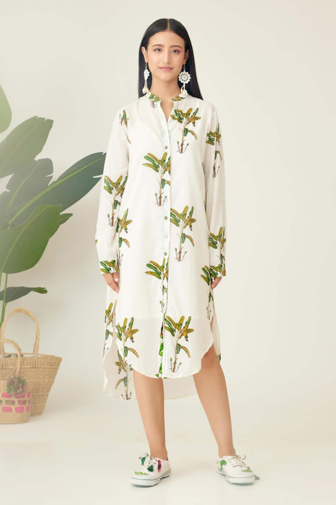 Nikasha Cotton Hand Painted Dress