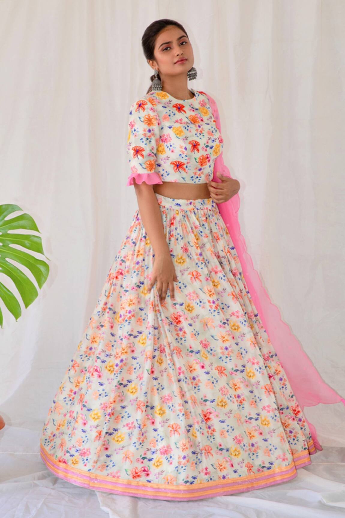 Shachi Sood Floral Print Lehenga Set 