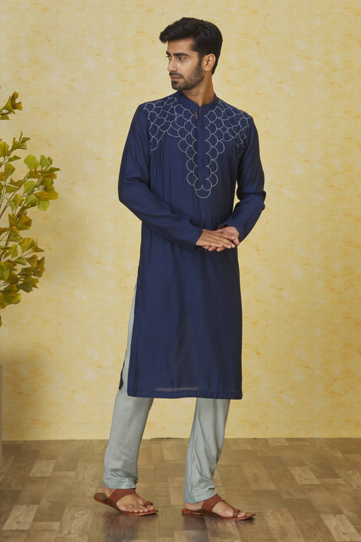 Priyanka Haralalka Embroidered Yoke Kurta Set 