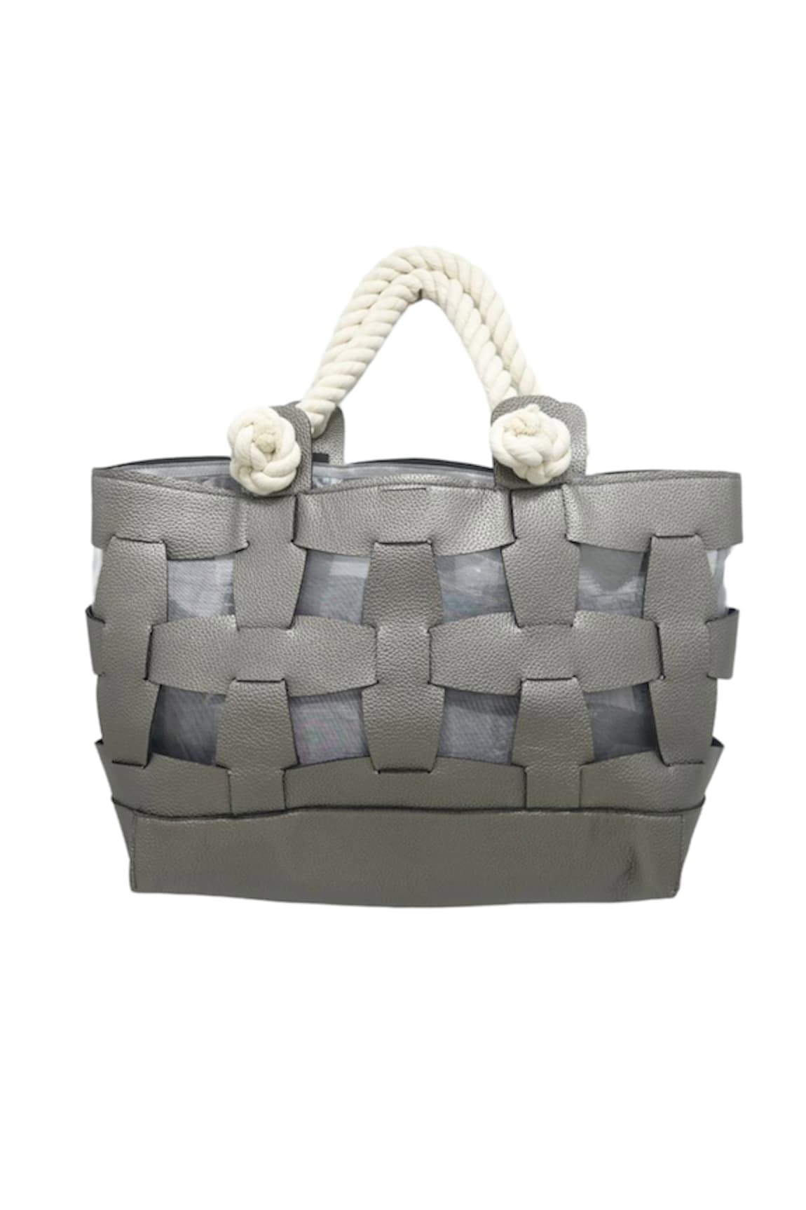 TROV Trellis Leather Tote Bag