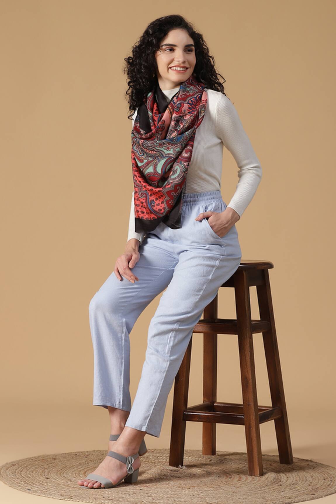 Shingora Paisley & Floral Pattern Stole