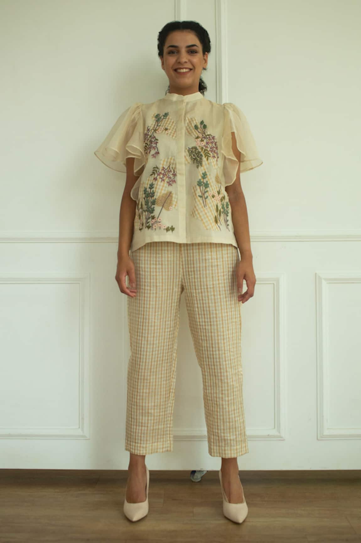 Oja Hand Embroidered Shirt & Pant Set