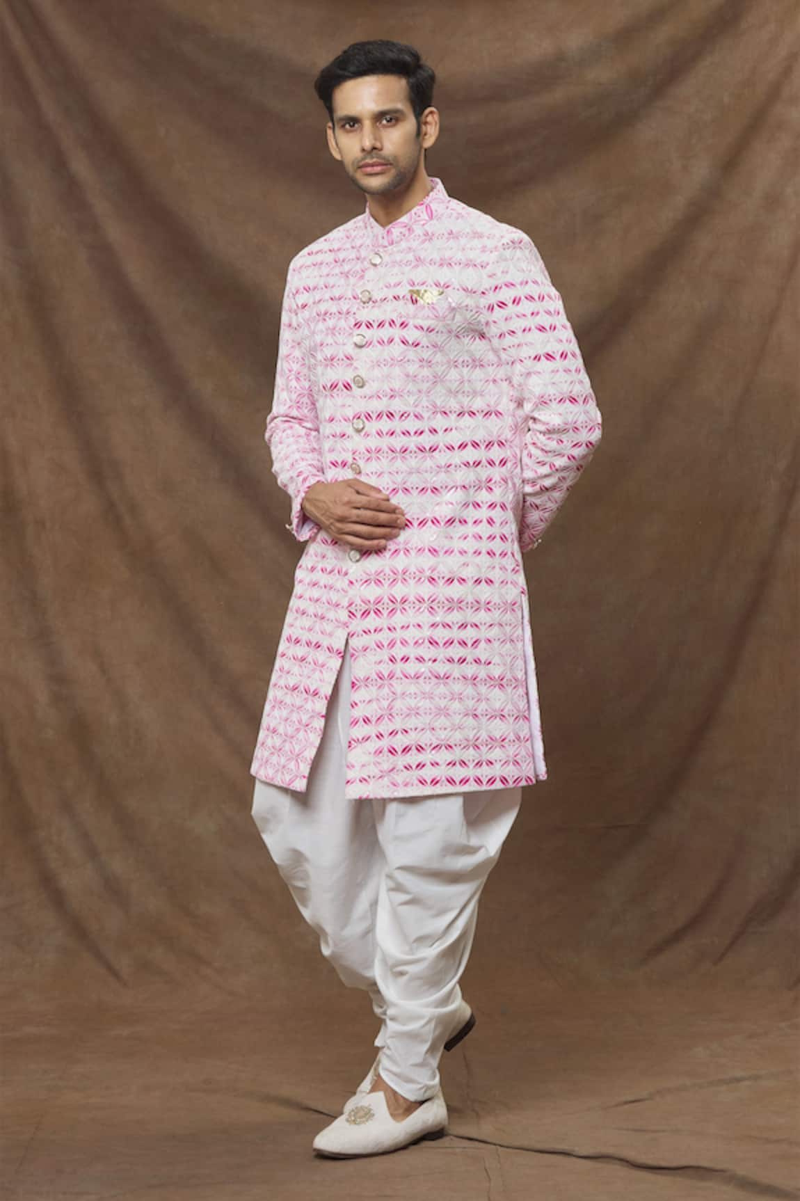 Arihant Rai Sinha Sequin Embroidered Sherwani Set