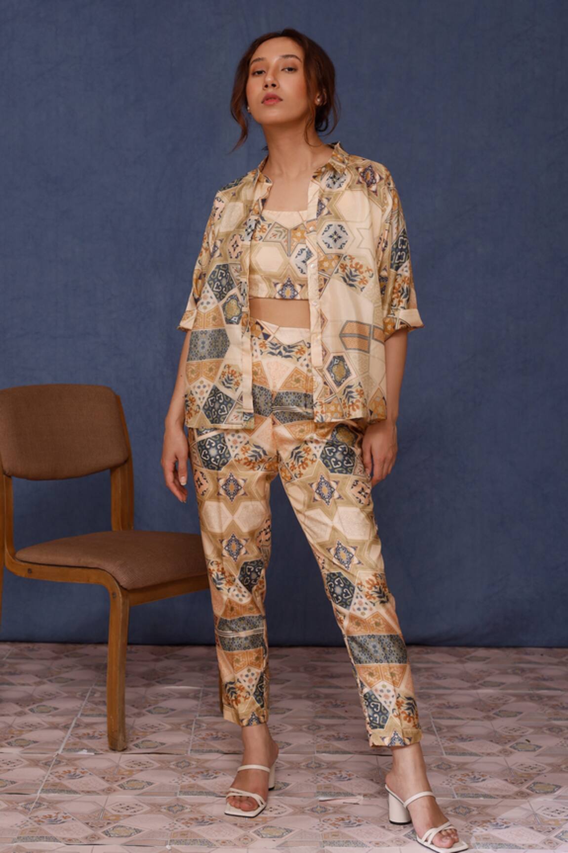 Chokhi Chorri Damsa Silk Moroccan Shirt 