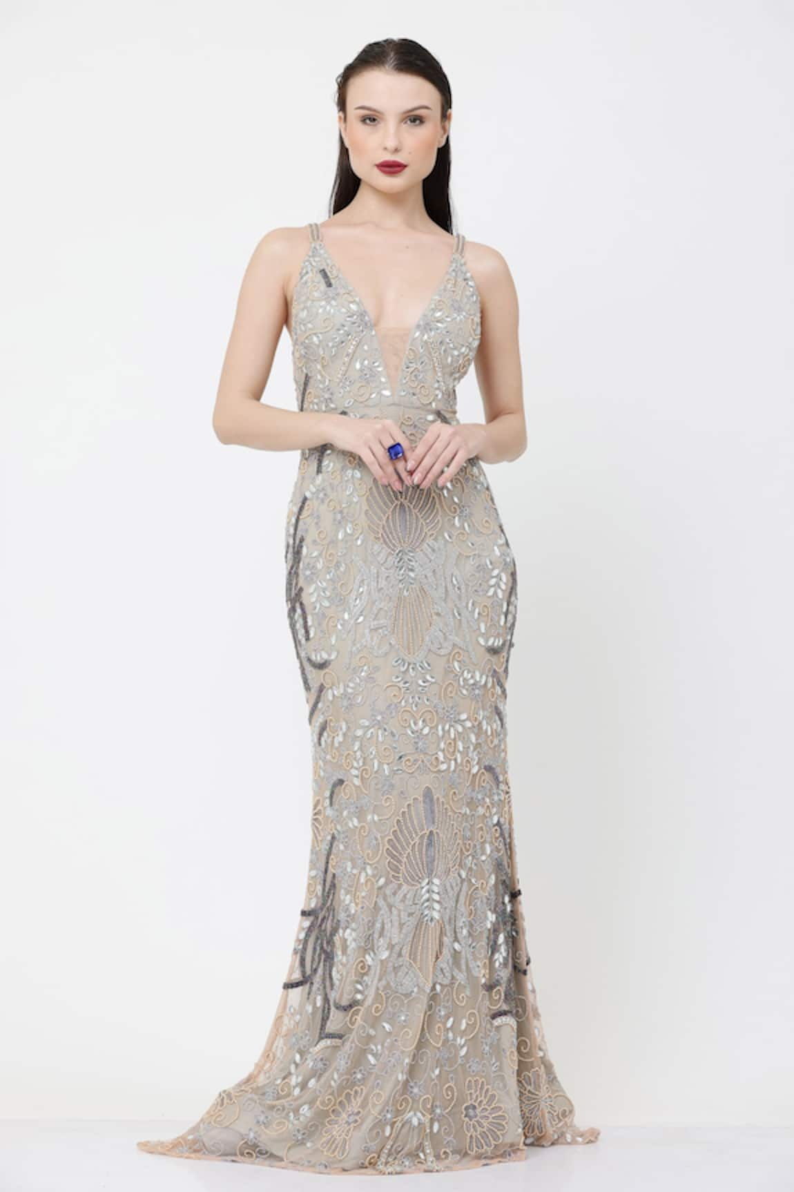 Ambrosia Hand Embellished Gown