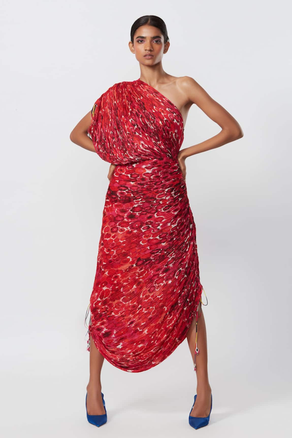 Saaksha & Kinni Draped Floral Print Dress
