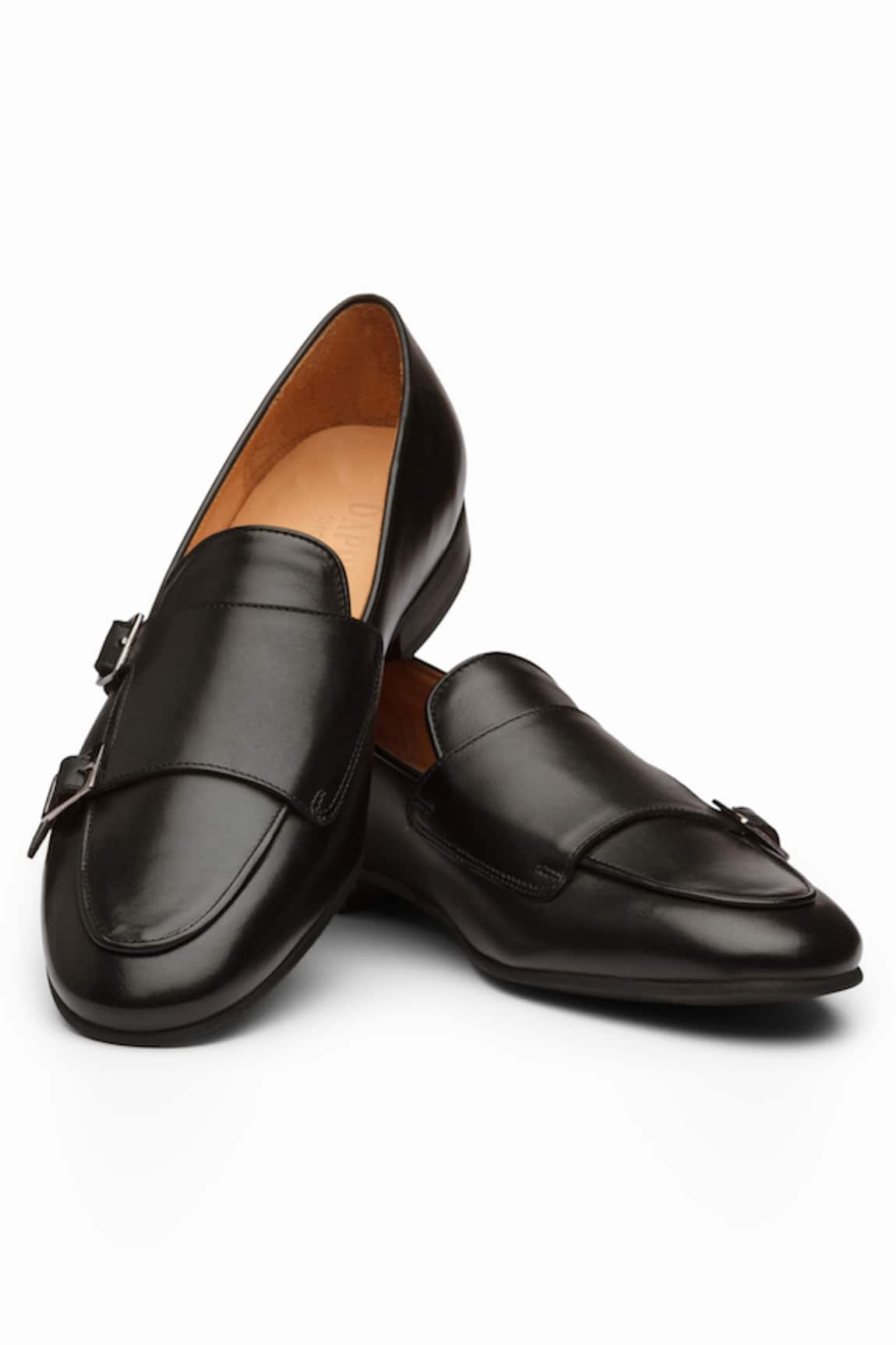 dapper Shoes Double Monk Strap Belgian Loafers