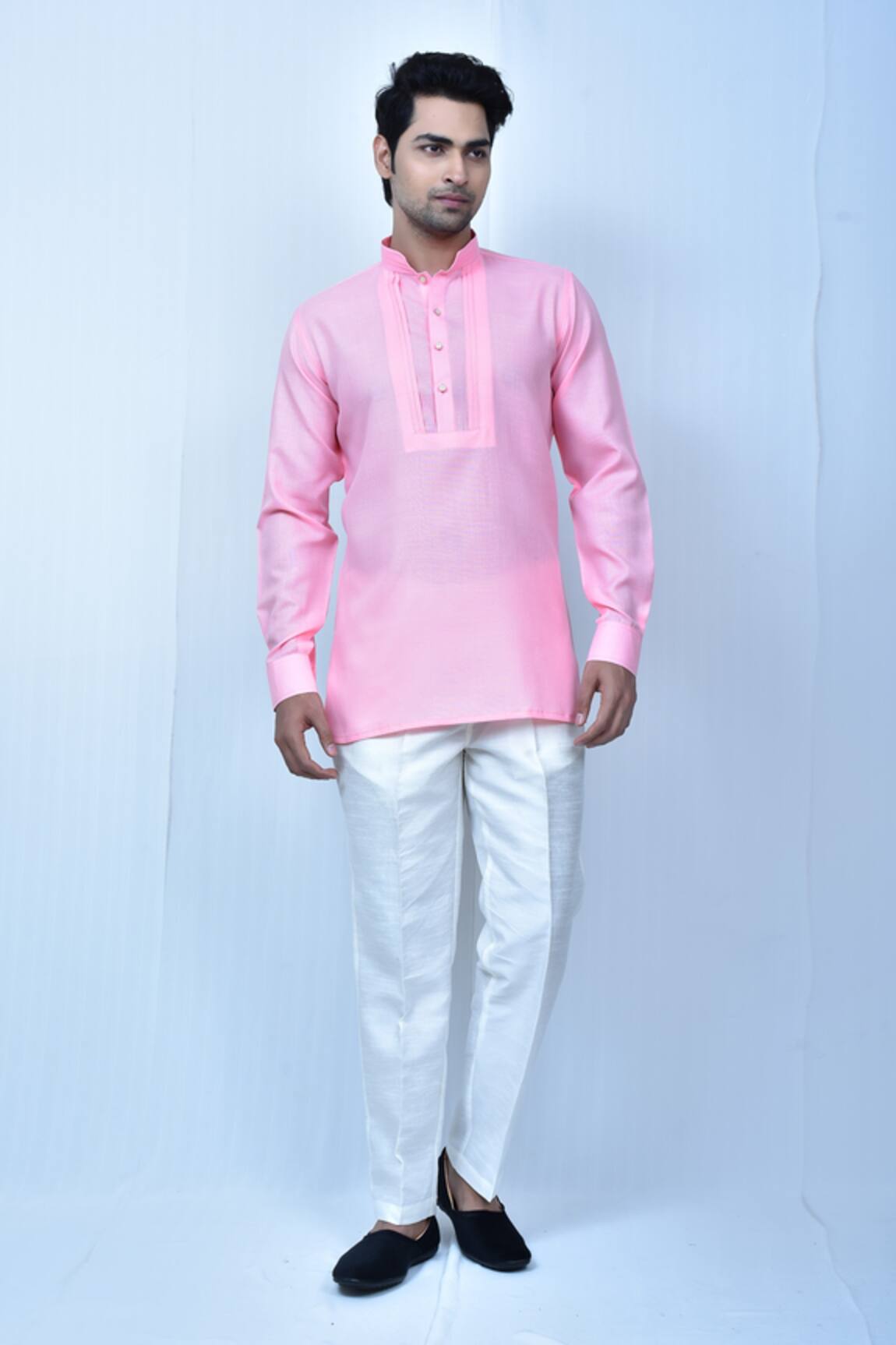 Samyukta Singhania Pintuck Slim Fit Kurta & Pant Set