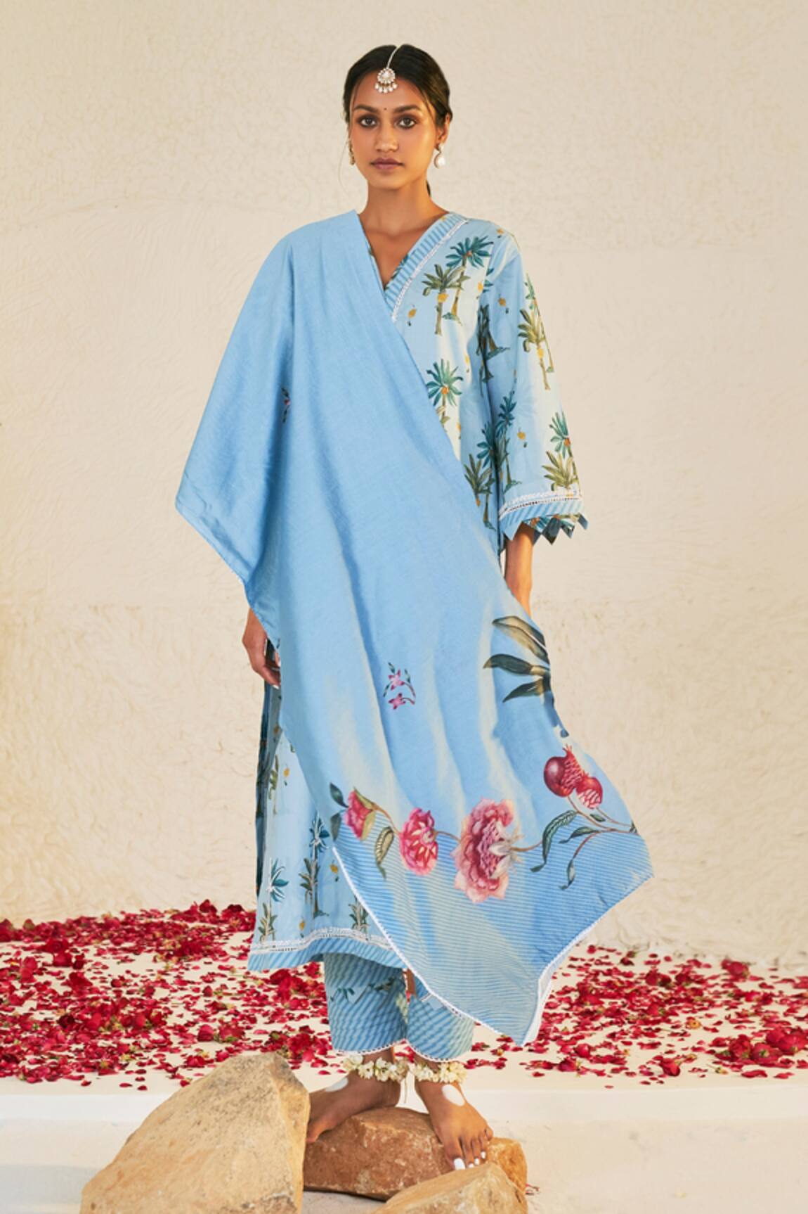 Sage Saga Pihu Printed Kurta Palazzo Set