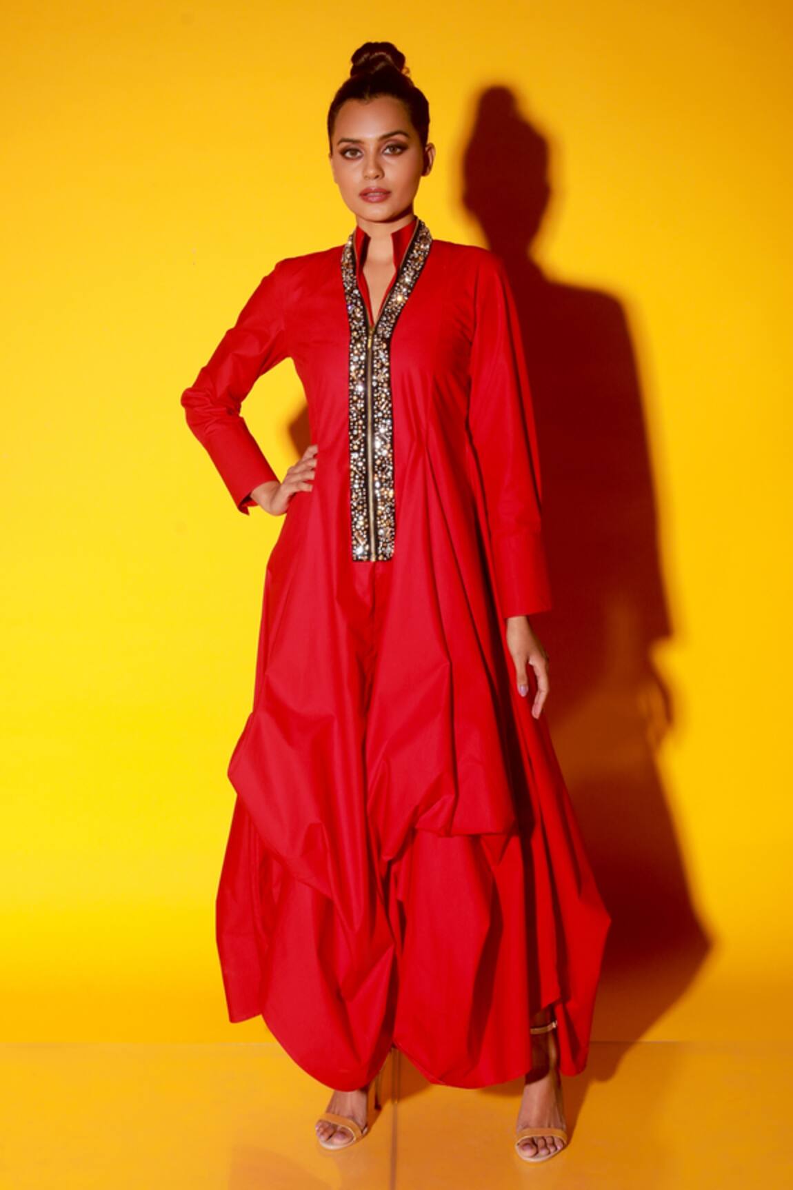 Echke Balloon Hem Dress