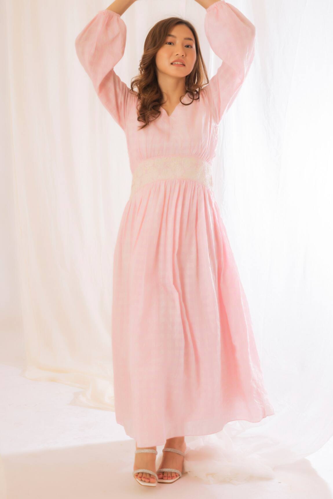 Vaani Beswal Checkered Pattern Dress