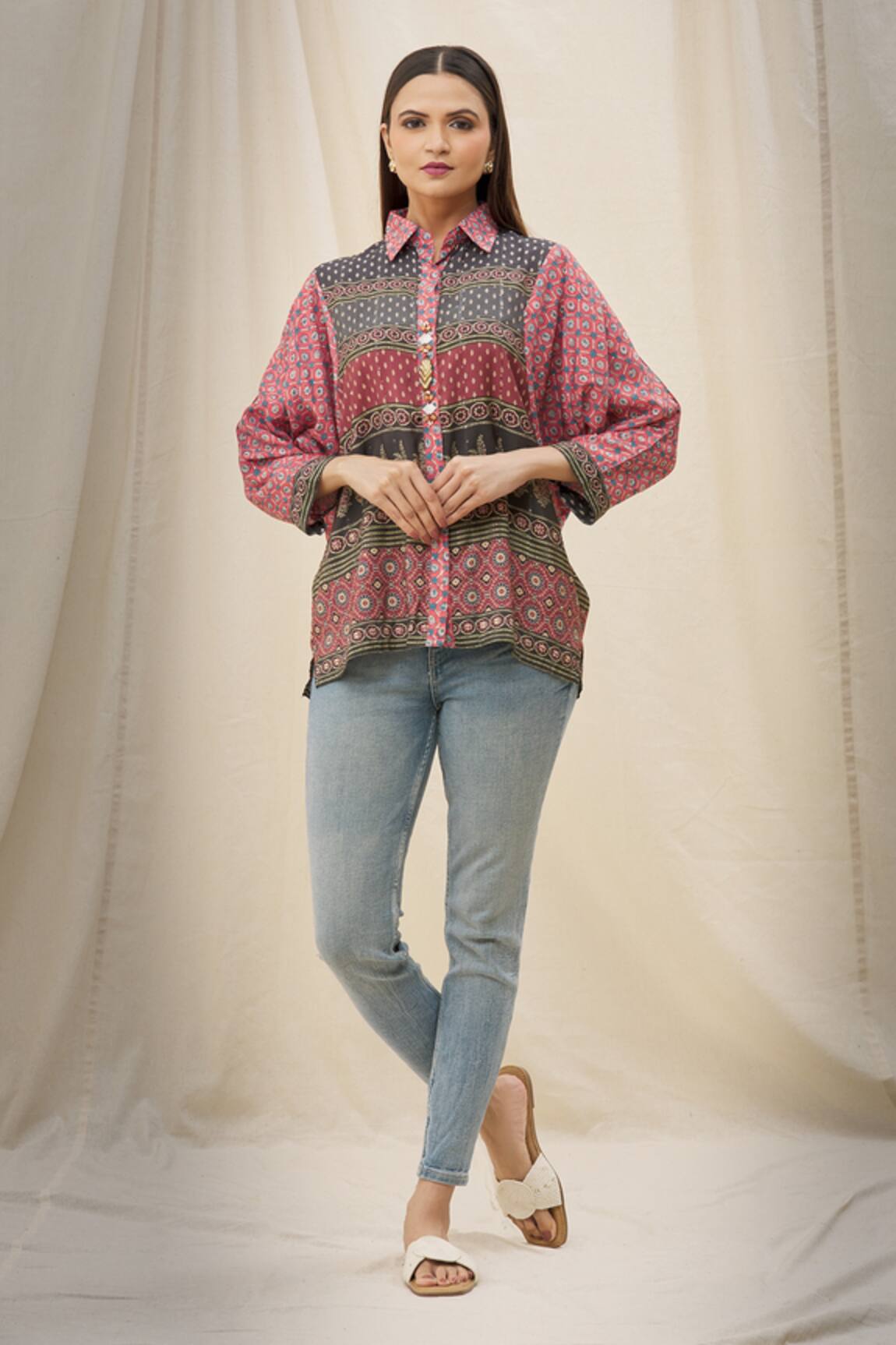 Khwaab by Sanjana Lakhani Floral Print Shirt