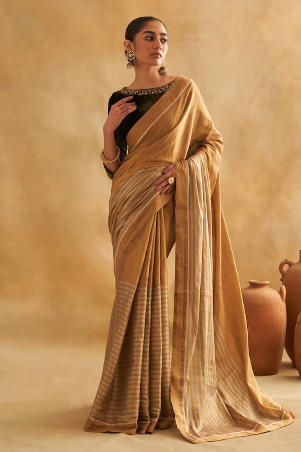 Taisha Pure Silk Velvet Hand Embroidered Blouse