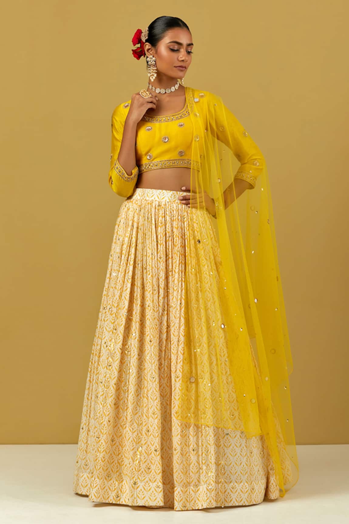 Ikshita Choudhary Floral Print Skirt