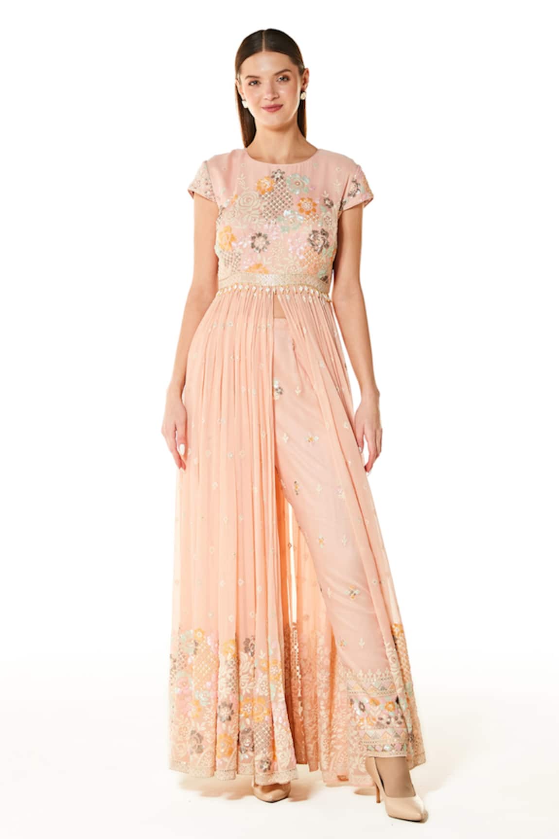 Rabani & Rakha Adah Embroidered Anarkali & Trouser Set 