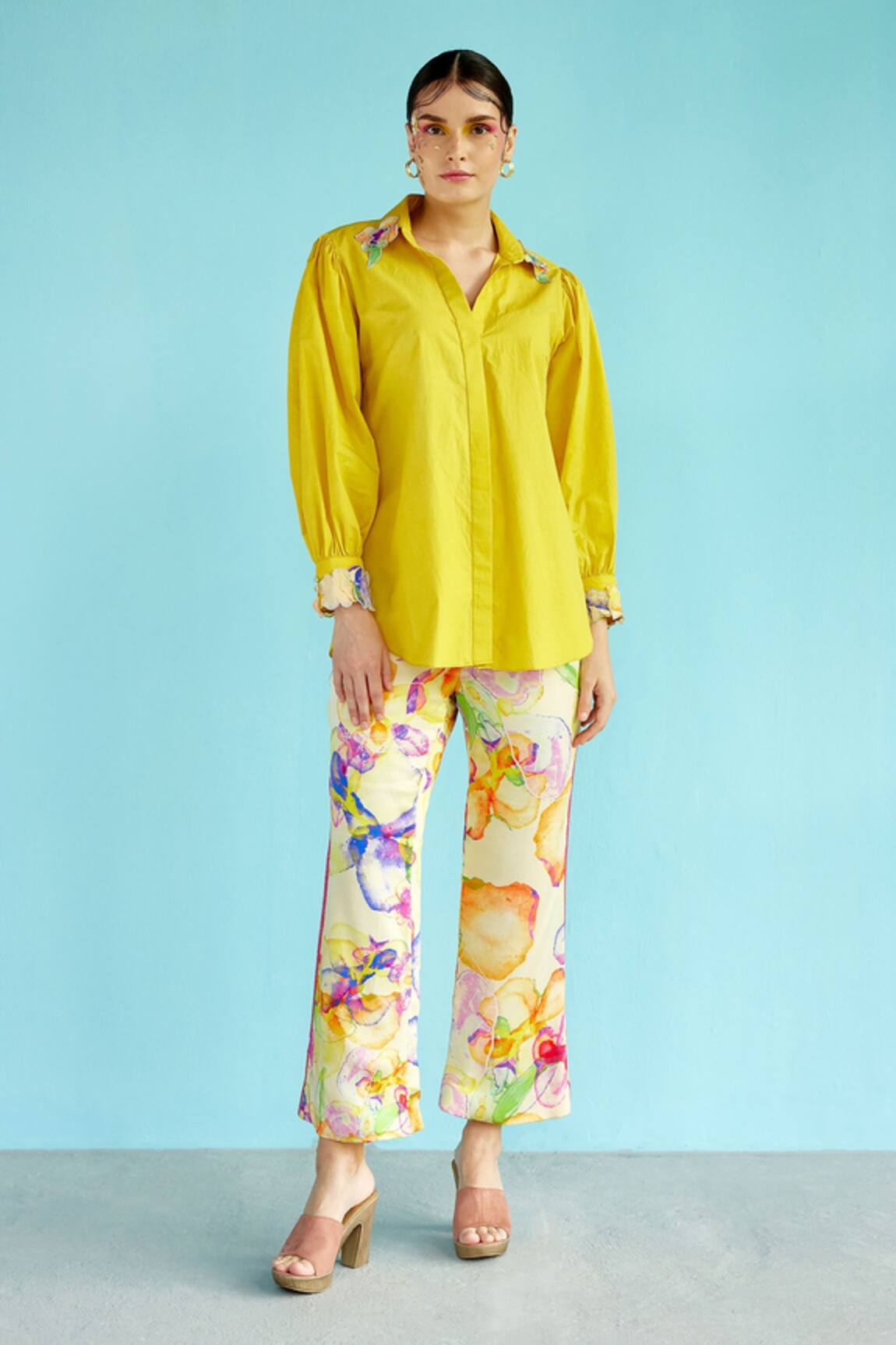 Garima Bindal Sunshine 3D Applique Shirt & Pant Set 