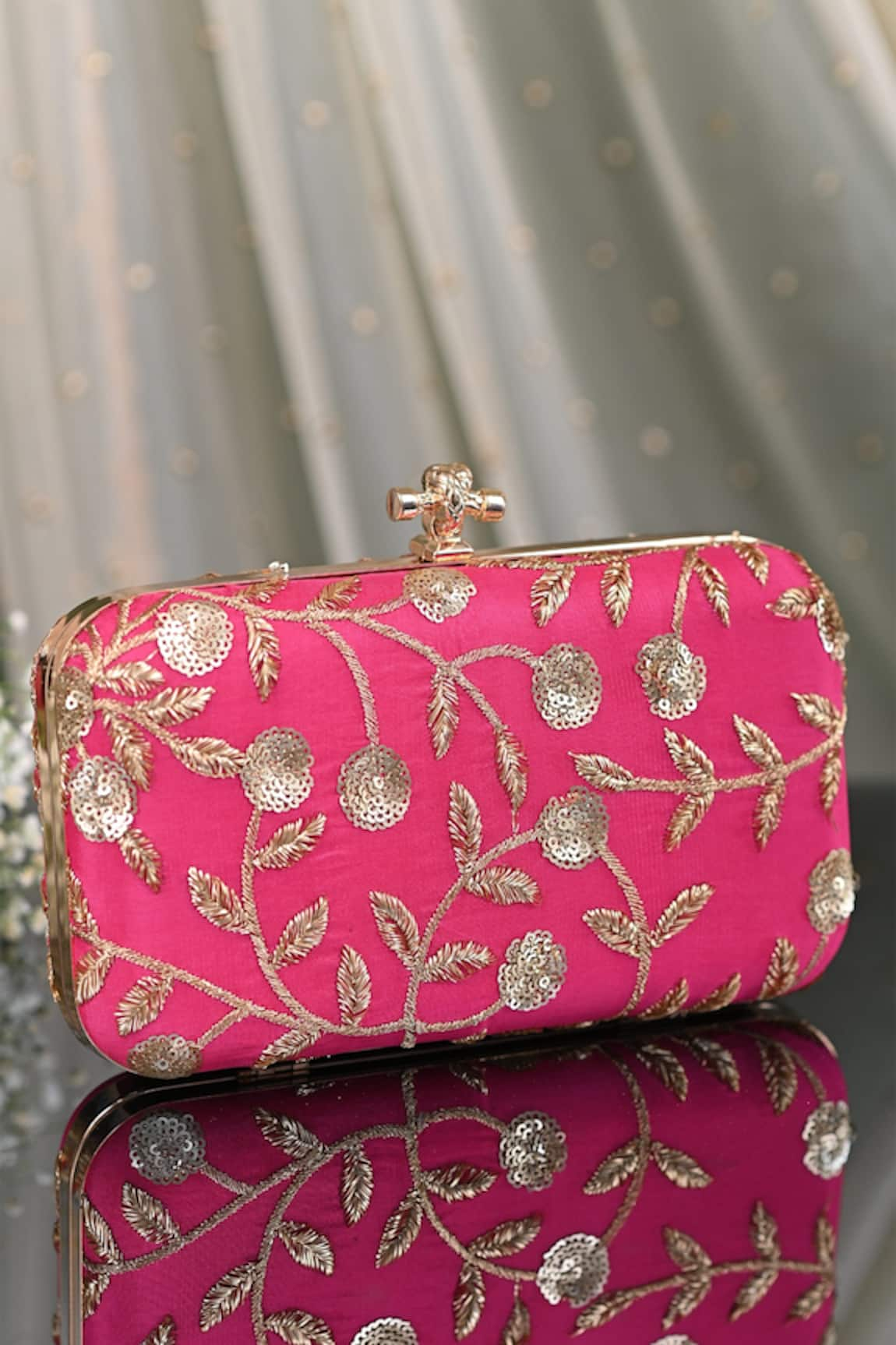 Miar Designs Kashvi Embellished Box Clutch