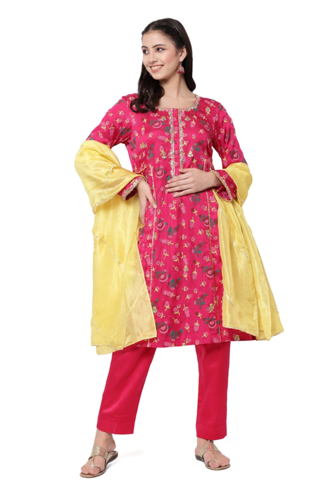 Shetab Kazmi Tulip Print Kurta Set 