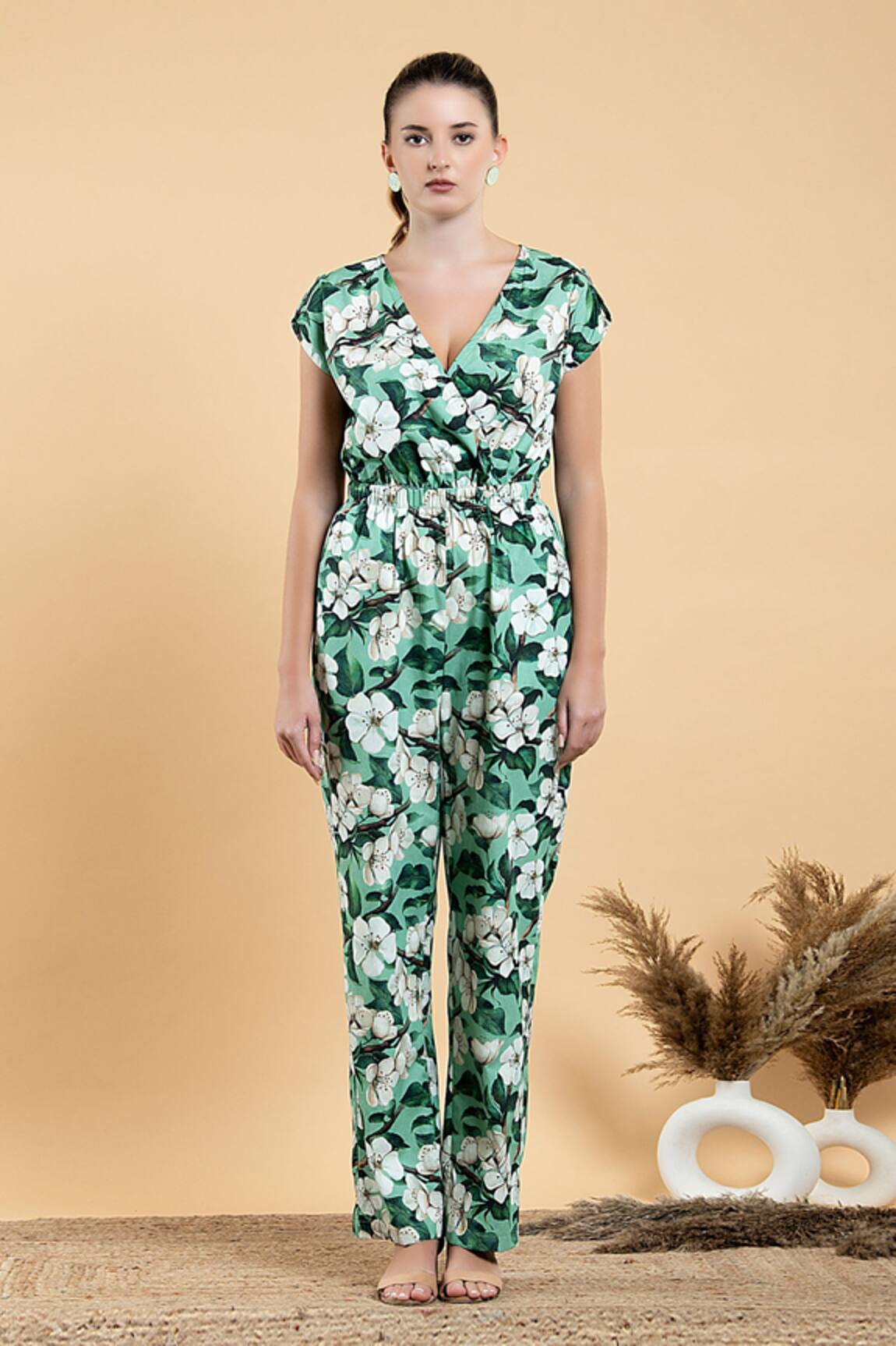 Divi By Sonal Khandelwal Wild Apple Print Jumpsuit