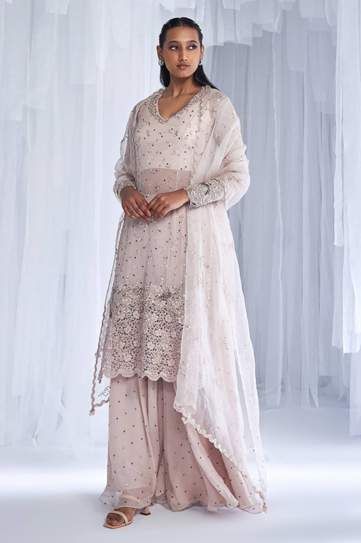Dolly J Anahita Kamdani Embroidered Kurta Sharara Set