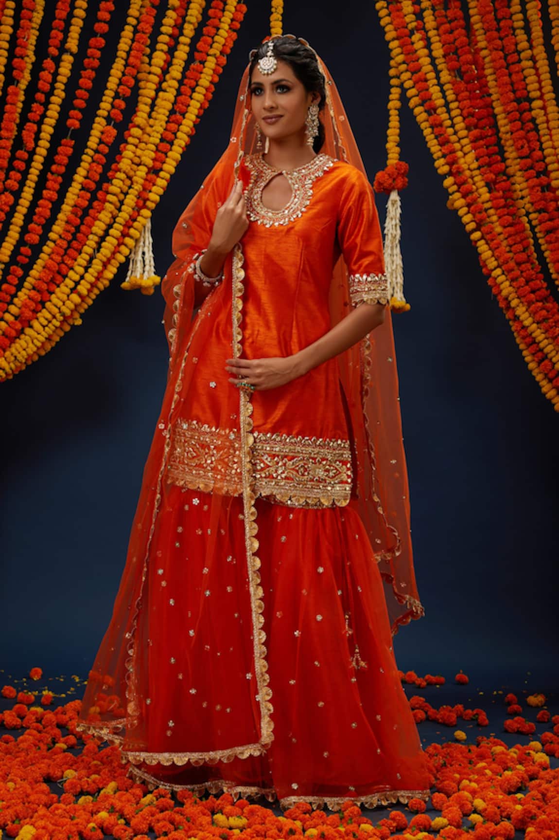 Preeti S Kapoor Gota Work Kurta Gharara Set