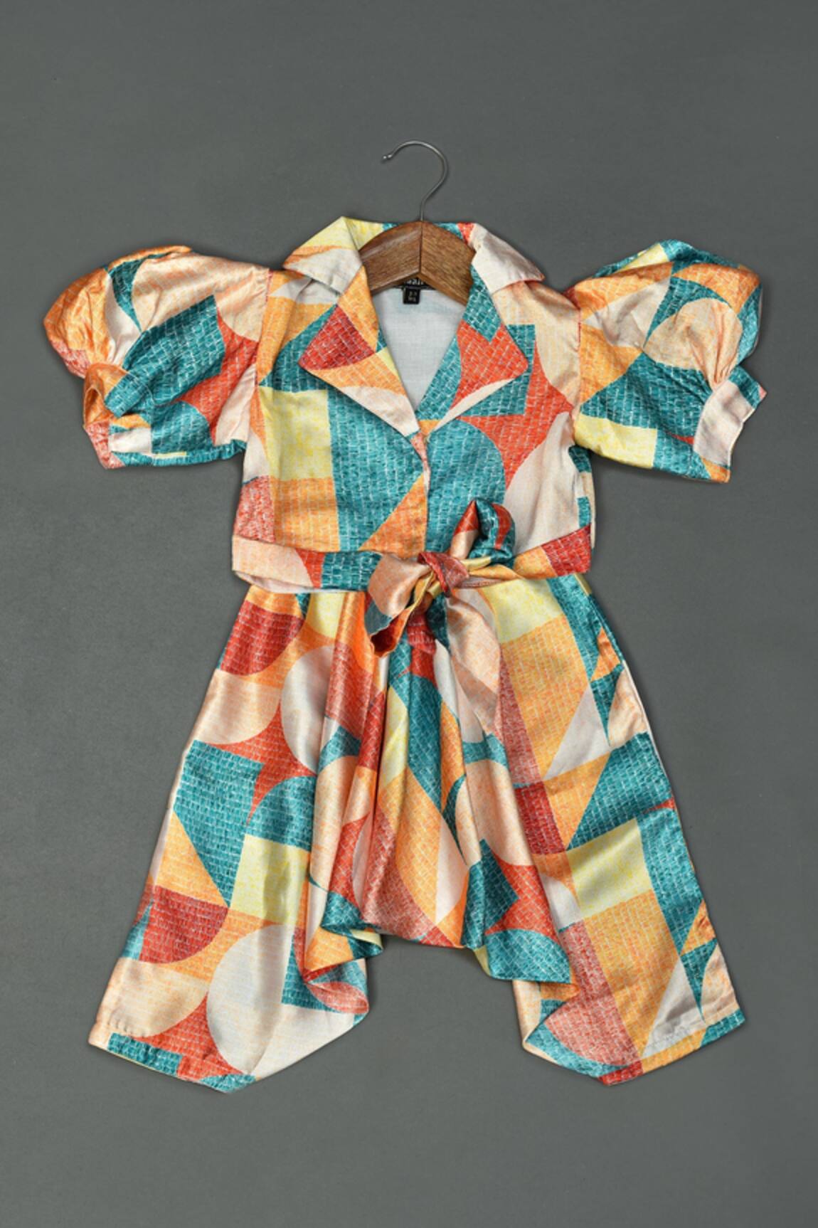 Maaikid Abstract Pattern Top & Harem Pant Set