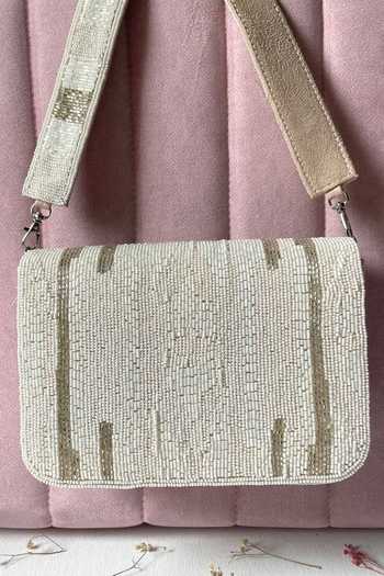 Kreivo By Vamanshi Damania Embellished Silk Bucket Bag