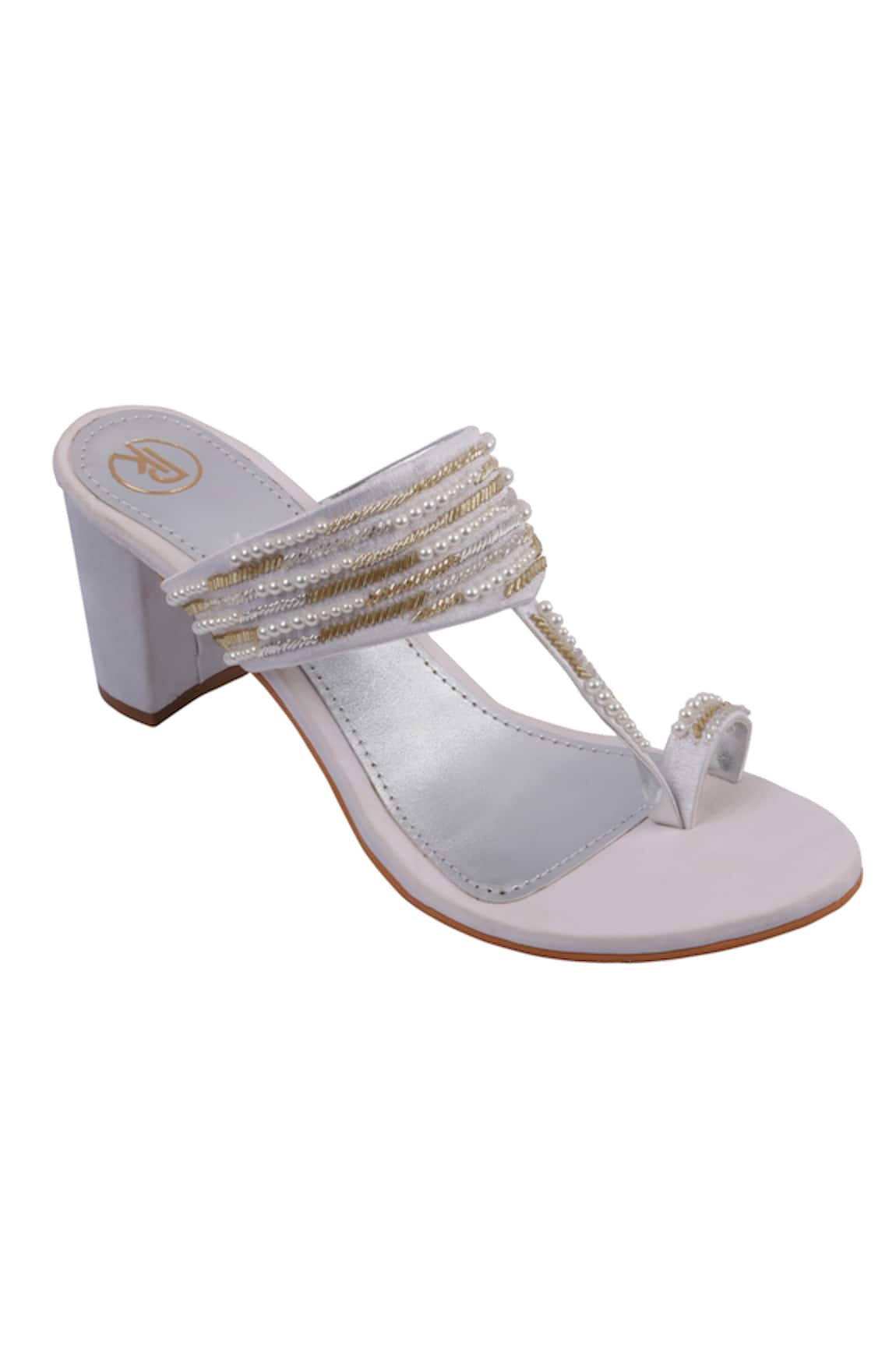 Preet Kaur Cutdhana Embroidered Kolhapuri Block Heels