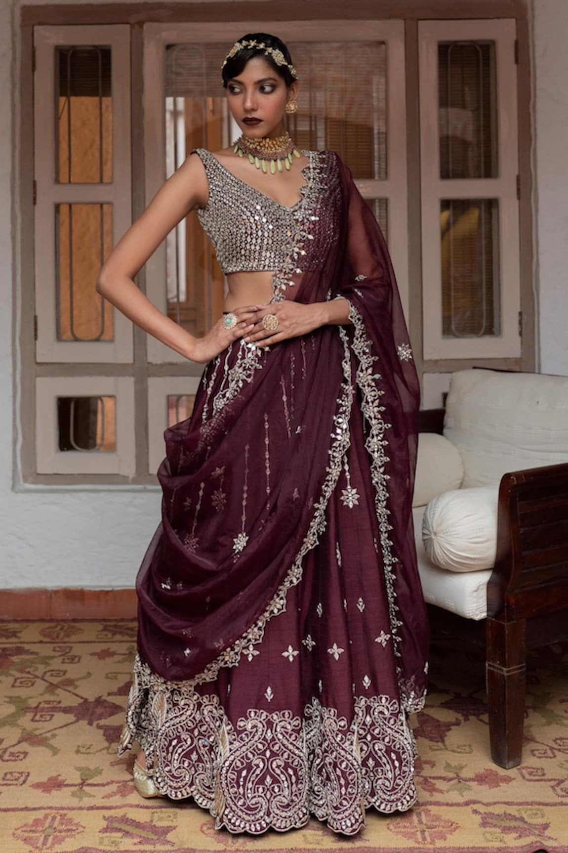 House of Dasmaya Embroidered Lehenga Set