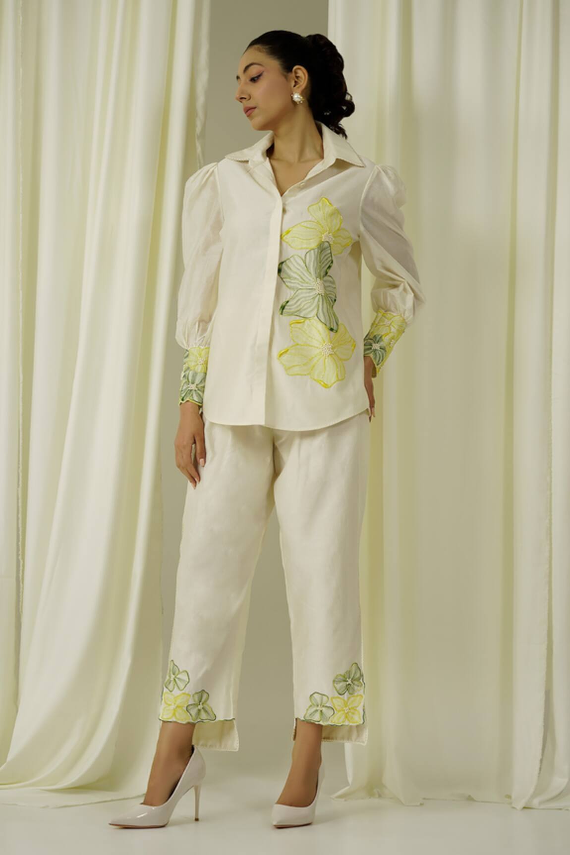 Sakshi Khetterpal Embroidered Shirt & Pant Set