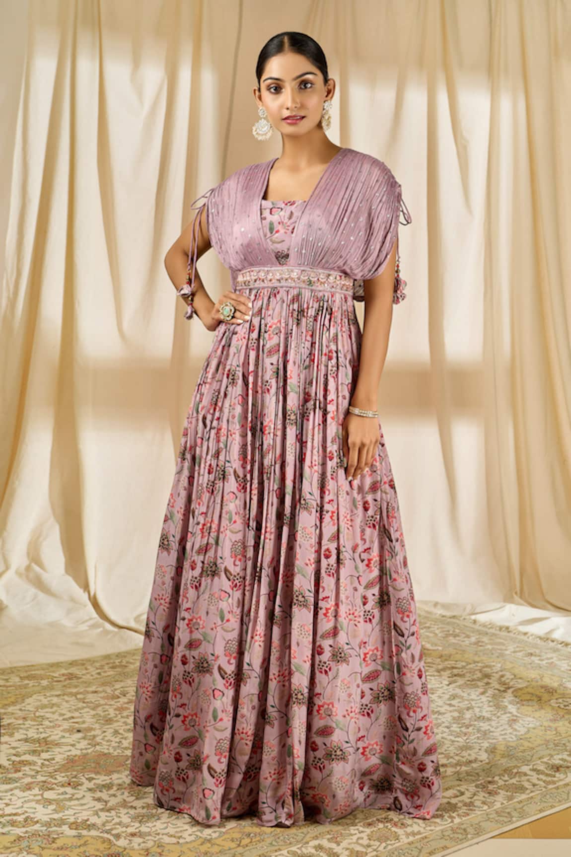 Alaya Advani Floral Print Gown