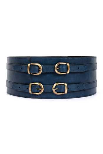 Trov Penny Broad Double Buckle Belt 