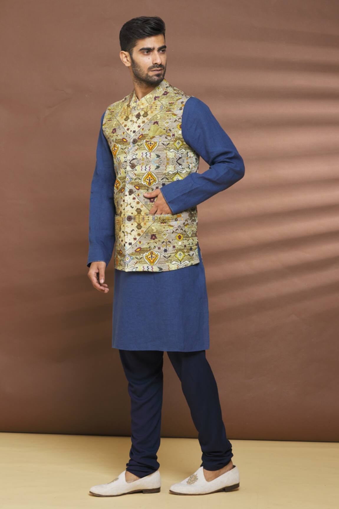 Linen Bloom Linen Diamond Print Bundi