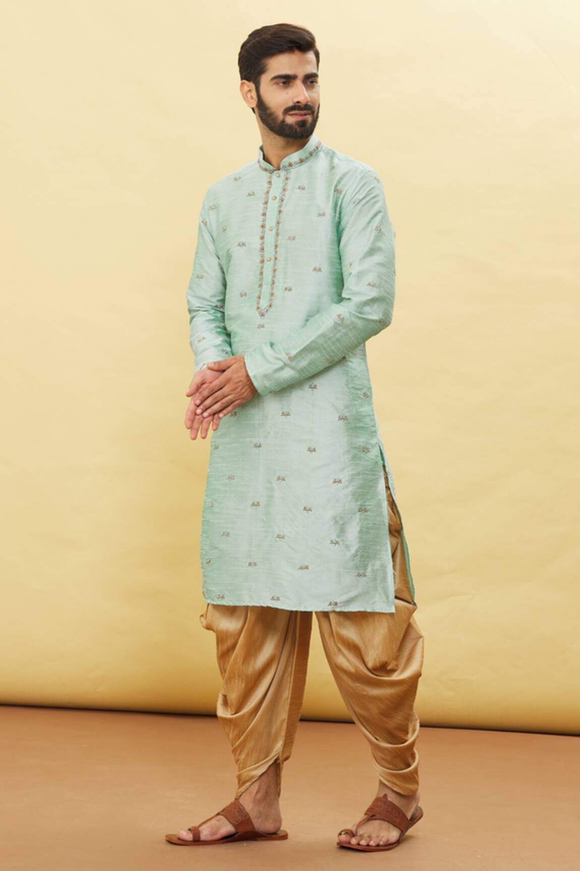 Samyukta Singhania Garden Pattern Kurta & Dhoti Pant Set 