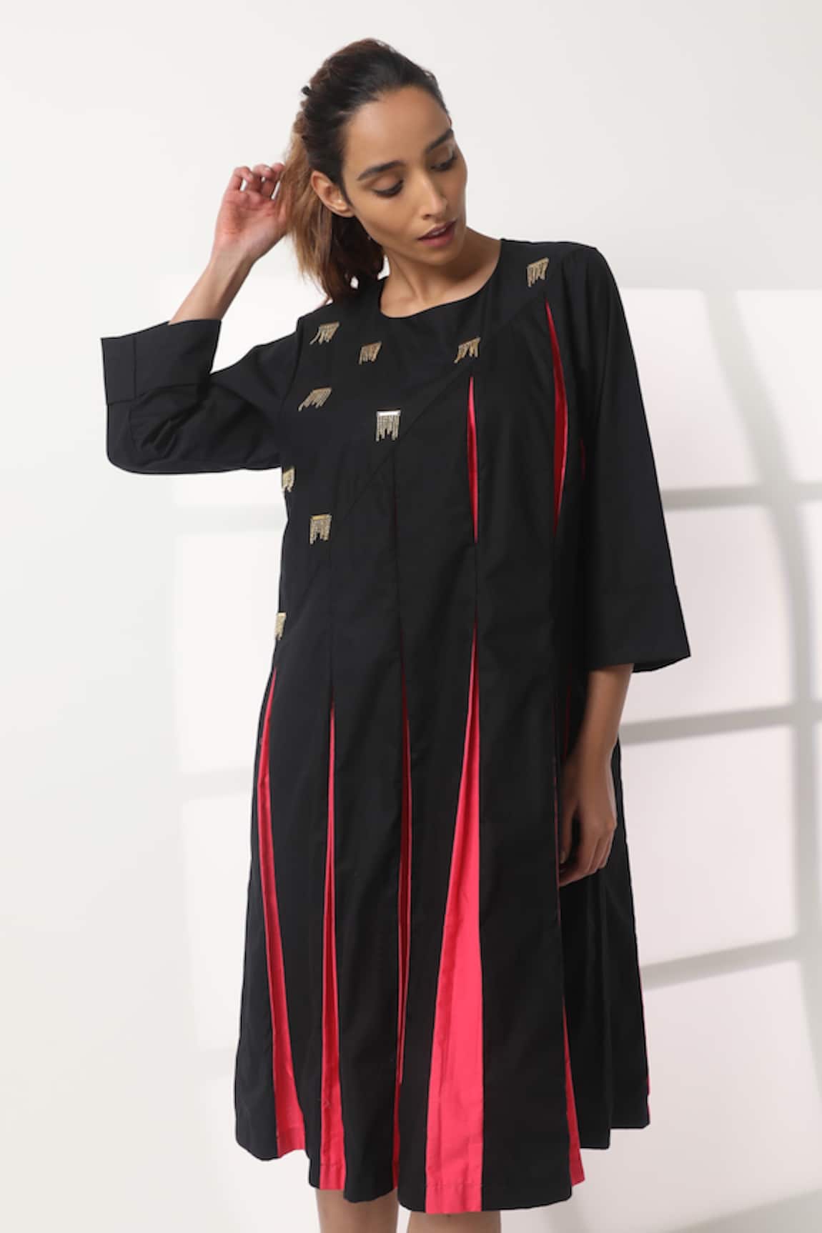 Studio Moda India Flurry Inverted Pleated Dress