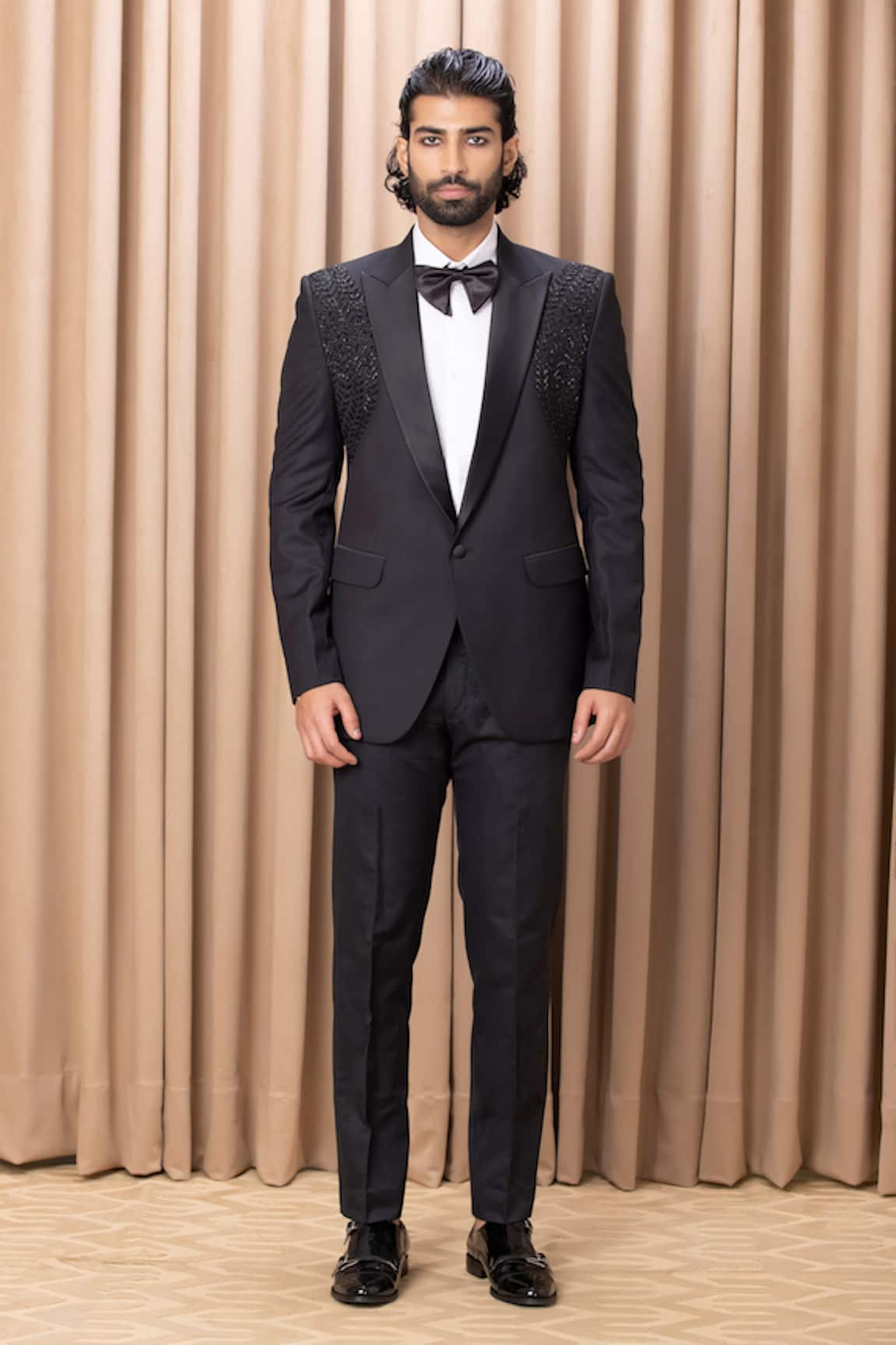Ankit V Kapoor Peak Lapel Tuxedo & Pant Set