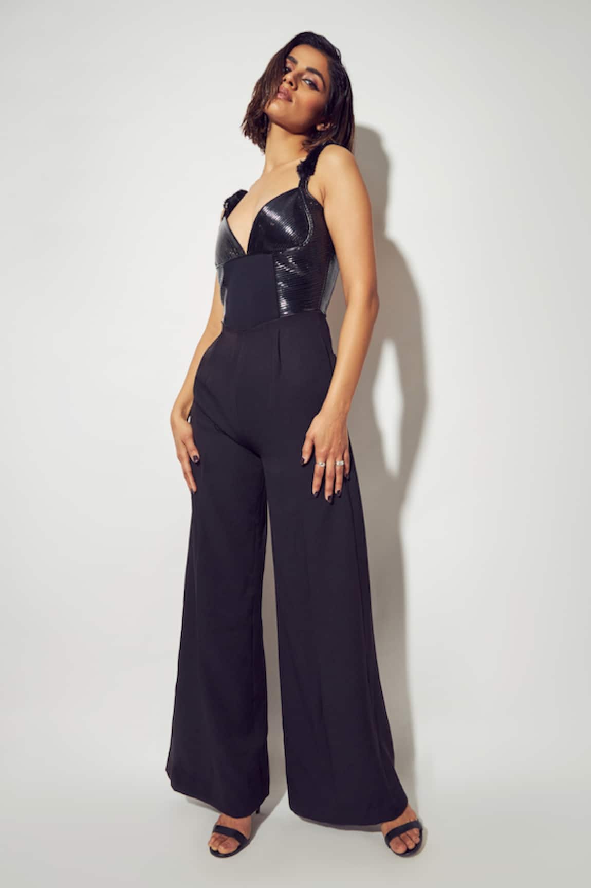 Sameer Madan The Willow Leather Jumpsuit 