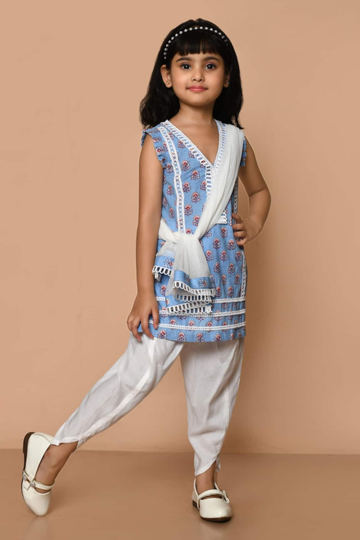 Pankhuri by Priyanka Printed Kurta Tulip Pant Set