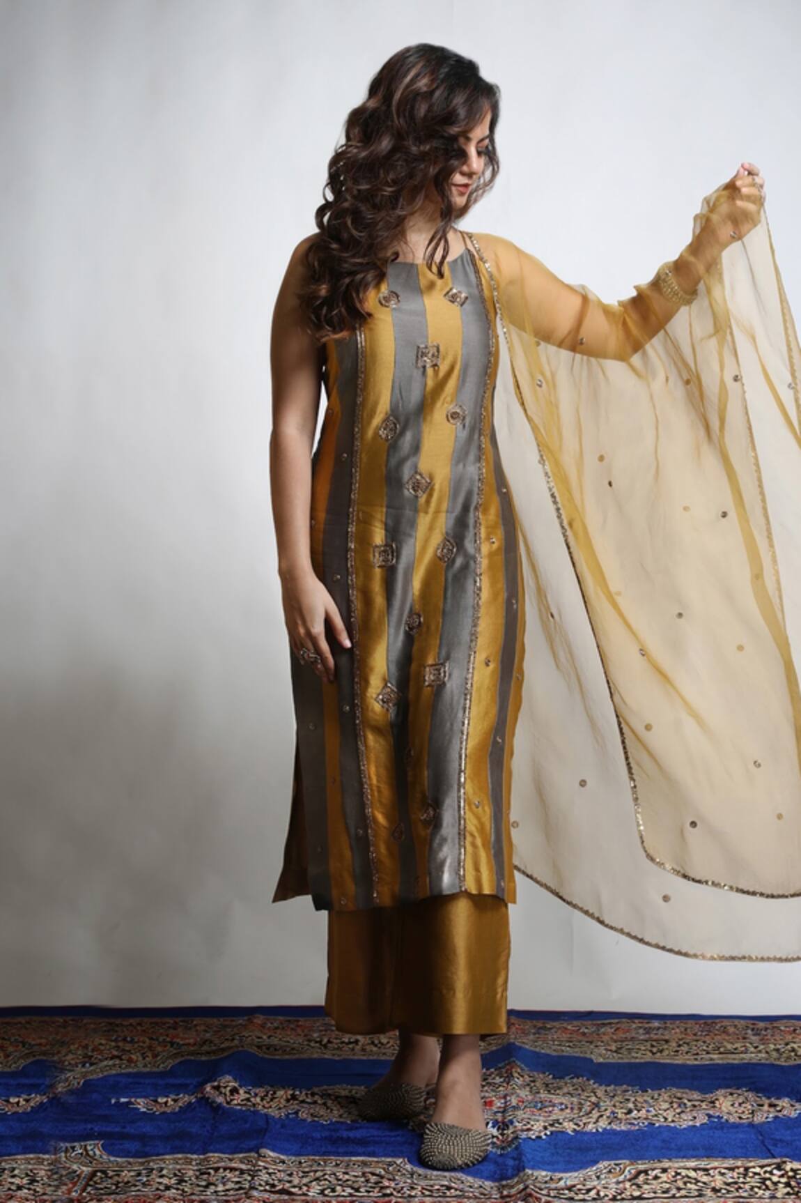 Mona And Vishu Embroidered Kurta Set 